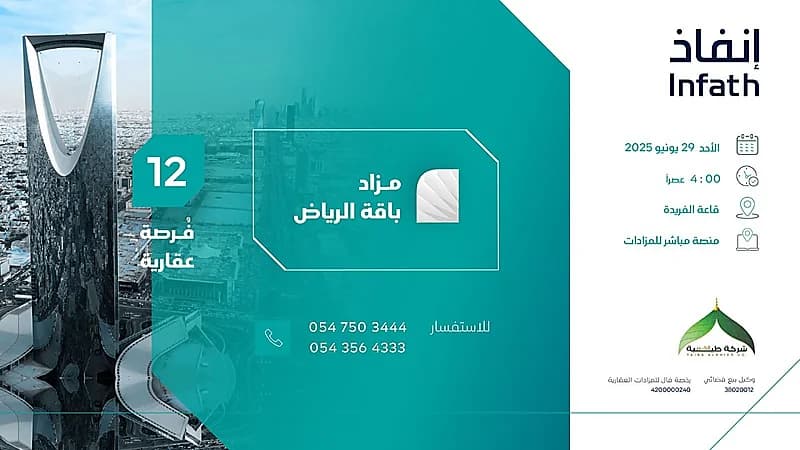 12 فرصة عقارية تجارية وسكنية بالرياض