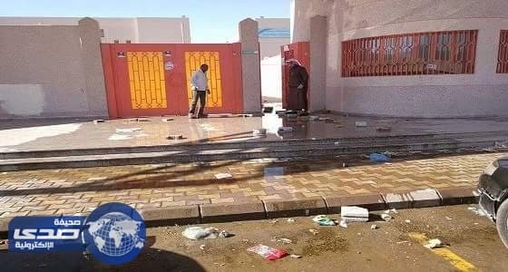 بالصور..كارثة بيئية تداهم ضاحية لبن تُجبر مدير تعليم الرياض على زيارتها