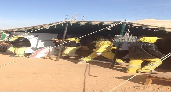 بالصور.. بلدية الروضة تزيل 150 خيمة مخالفة وتصادر 3 طن حطب