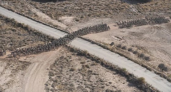 قوات الأمن الخاصة تنفذ مشروع السير الطويل لكافة وحداتها الميدانية واللوجستية