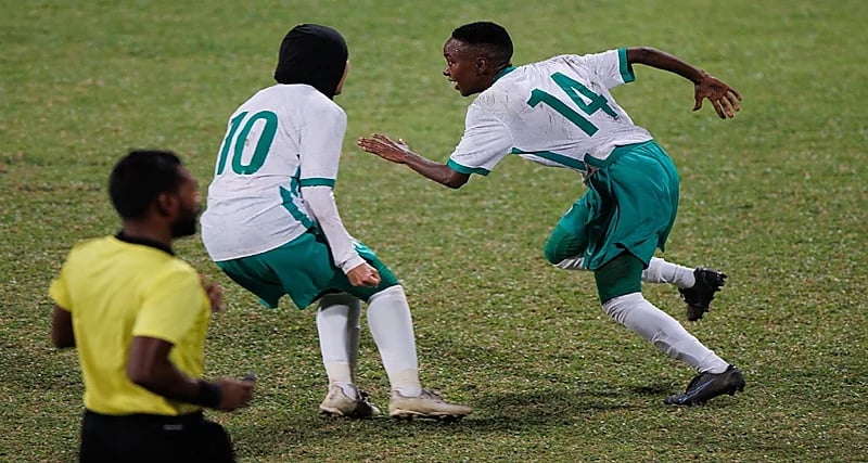 أخضر السيدات يتألق ويتخطى المالديف بهدفين