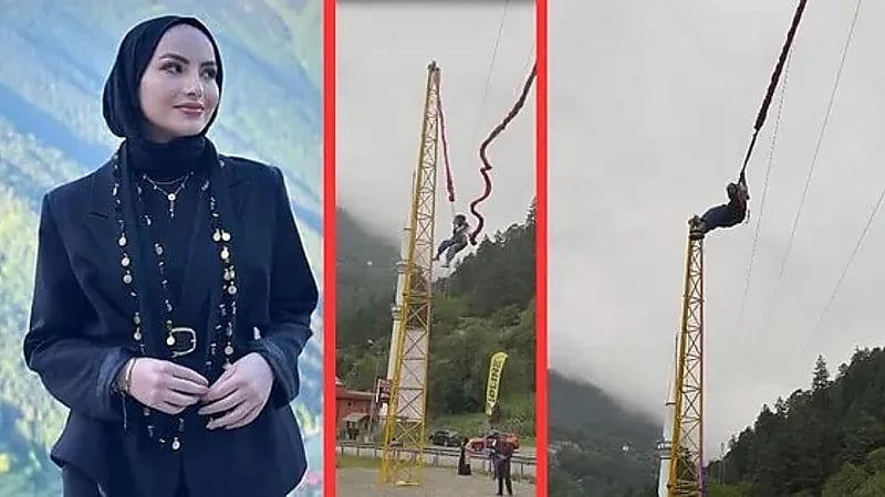 مشهد مروع لسقوط فتاة في مدينة ألعاب بتركيا