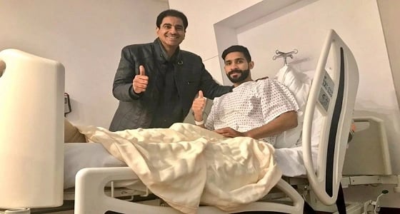 شاهد.. نجاح جراحة هزاع الهزاع في لندن