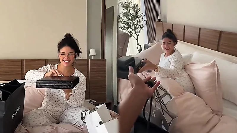 زوج أصالة كامل يفاجئها بهدايا العيد الفخمة.. فيديو