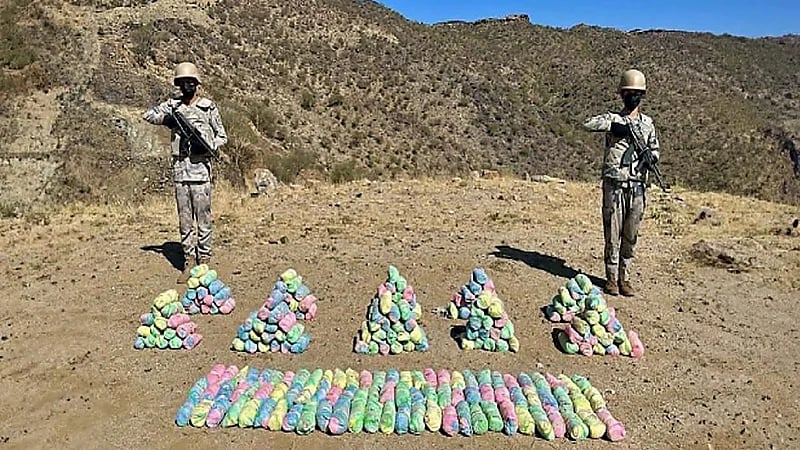 ضبط مخالف لتهريبه نبات القات المخدر بـ سراة عبيدة