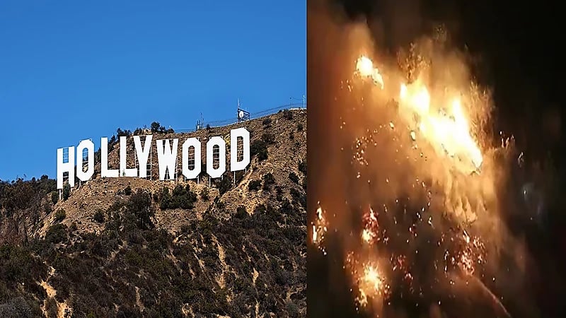 الحرائق تلتهم تلال هوليوود الشهيرة