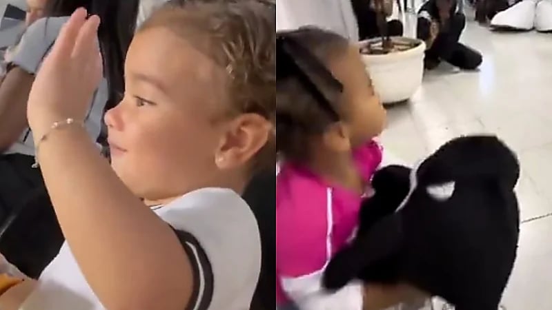 نيمار يطلب من رابطة الحيتان لقاءً خاصًا يجمع ابنته مافي بتميمة نادي سانتوس.. فيديو