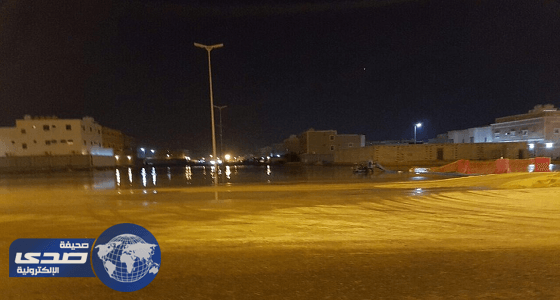 انحسار الماء فى الحى الثالث بضاحية الملك فهد