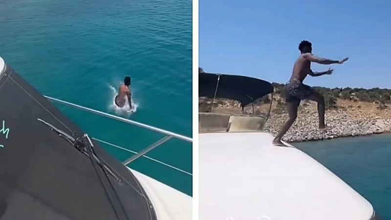 اليامي يقضي إجازته على يخت في تركيا .. فيديو