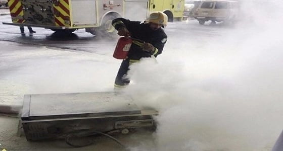 إندلاع حريق في محطة بنزين بـ " خيبر " ولا إصابات