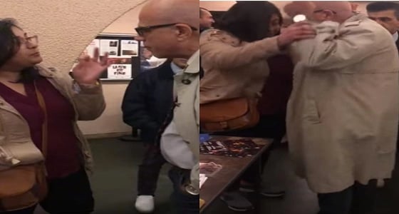 بالفيديو.. أكاديمي إيراني يعتدي بالضرب على فتاة إحوازية فضحت فساد إيران