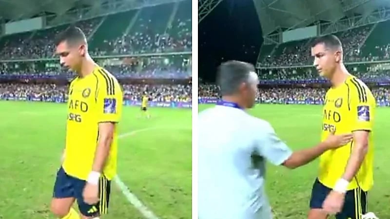 حسرة رونالدو بعد ضياع السوبر أمام الأهلي .. فيديو