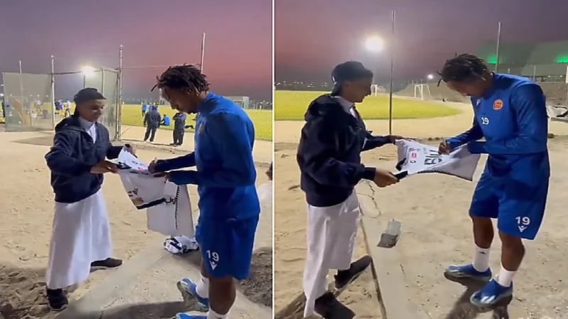 مشجع هلالي يلتقي بكاريلو .. فيديو