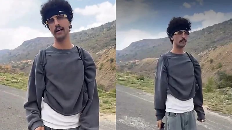 عبدالرحمن بن نافع يخطف الأنظار بأناقته في أبها.. فيديو