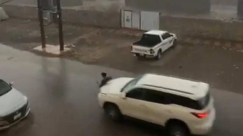 نجاة طفل اصطدمت به سيارة وسط الشارع في المخواة بأعجوبة.. فيديو