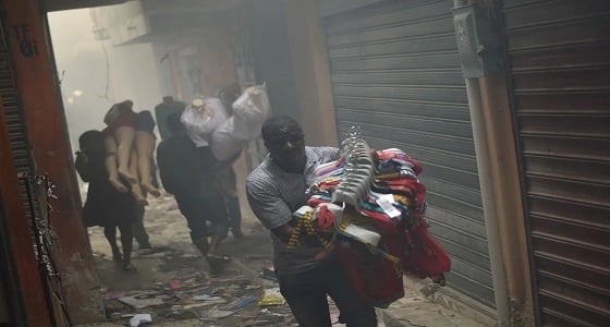 إندلاع حريق في سوق الحديد التاريخي في هايتي