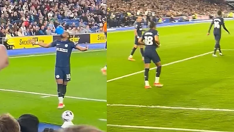 نجم تشيلسي يحتفل على طريقة البليهي .. فيديو