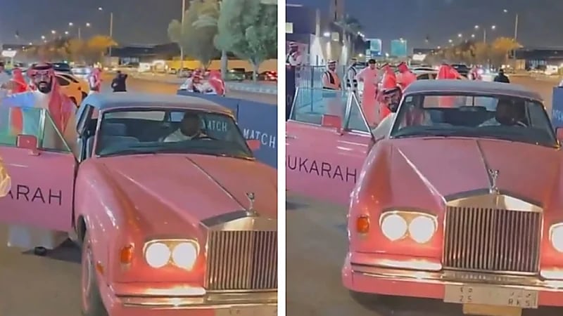 زوج سارة الودعاني يشعل مواقع التواصل بسيارة فاخرة تحمل اسم ابنته .. فيديو