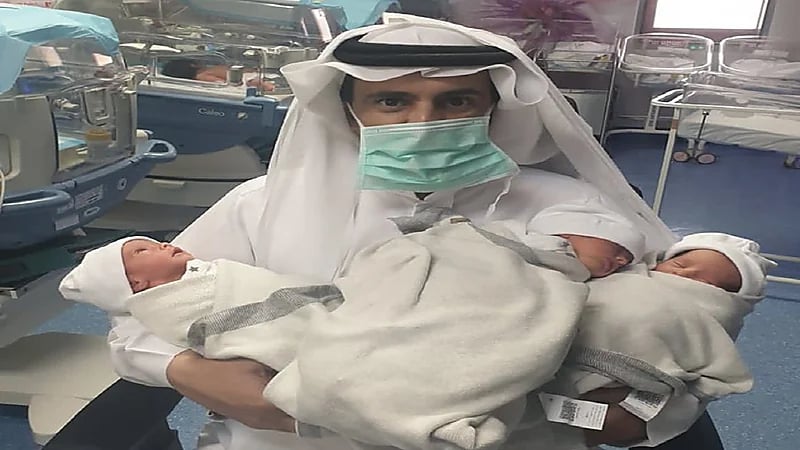 مواطن يُرزق بـ3 توائم بعد 6 سنوات من الانتظار