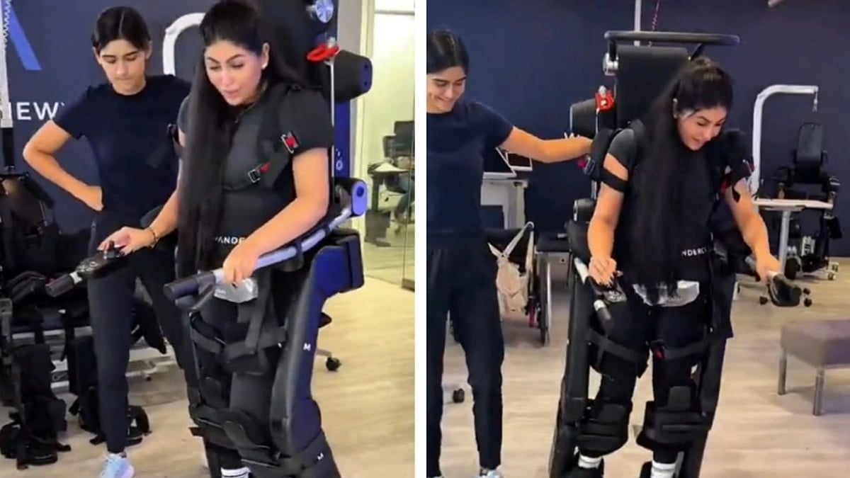 مشهد مؤثر لبلوغر لبنانية تستعيد قدرتها على المشي بعد 10 سنوات .. فيديو