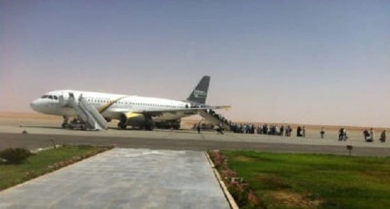 هبوط اضطراري لطائرة بمطار الجوف لوجود خلل فني