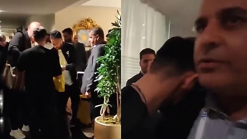 مشجع إيراني يبكي متأثرًا بعد رؤية نيمار وتوقيعه له .. فيديو