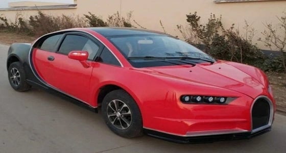 بالصور .. الصين تصنع بوجاتي شيرون مقلدة بسعر خيالي