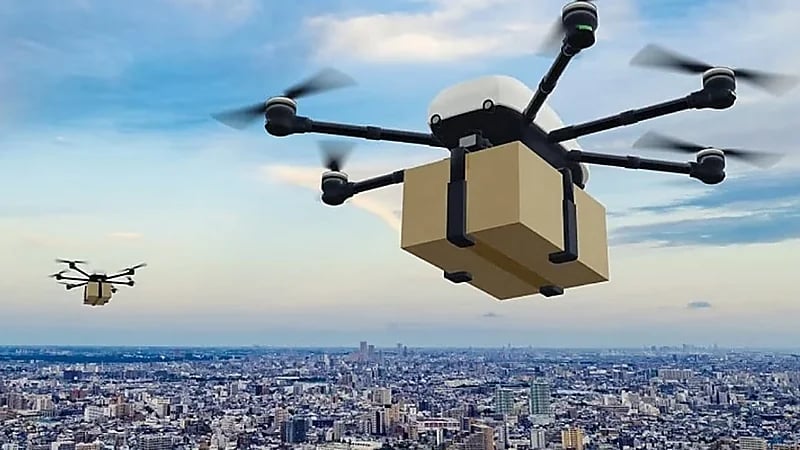 المملكة تطلق أول تجربة توصيل باستخدام الدرونز