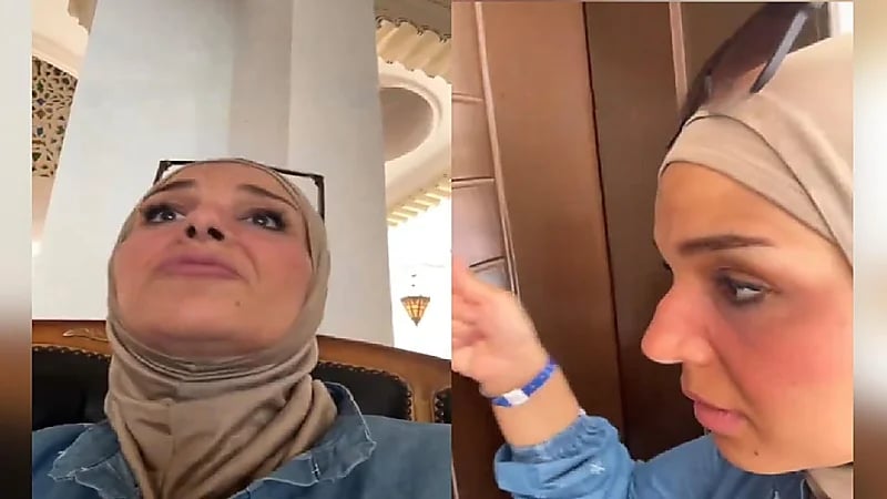 سيدة تثير الجدل بمرافقة ابنها في شهر العسل.. فيديو