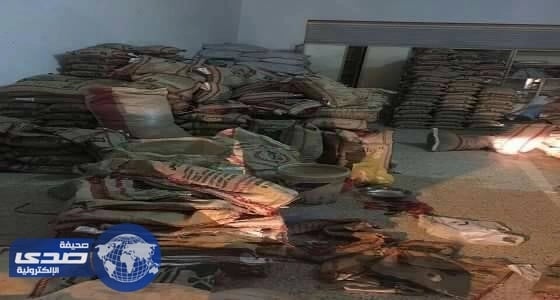 التجارة تغلق مستوع يعيد تعبئة الأرز بأكياس لعلامات تجارية معروفة ببيشة