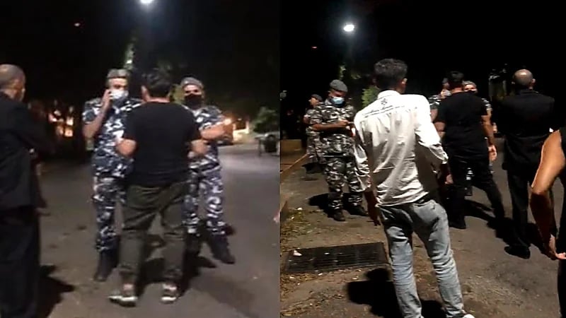 فيديو..ضرب واعتداء أمام منزل رئيس مصارف لبنان