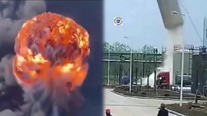 انفجار ضخم يهز أكبر مصنع للكيماويات في الصين.. فيديو