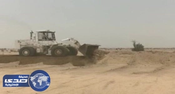 الأمن يزيل عددا من التعديات على الأراضي بالطائف