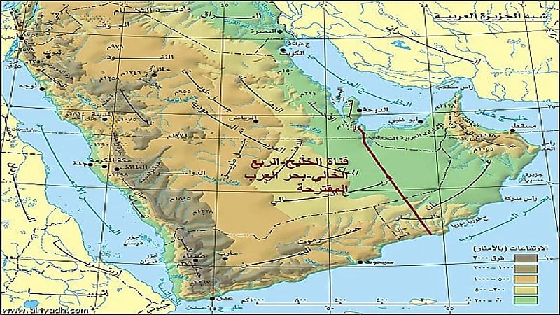 مهندس يقترح شق قناة بحرية تربط الخليج العربي ببحر العرب عبر الربع الخالي