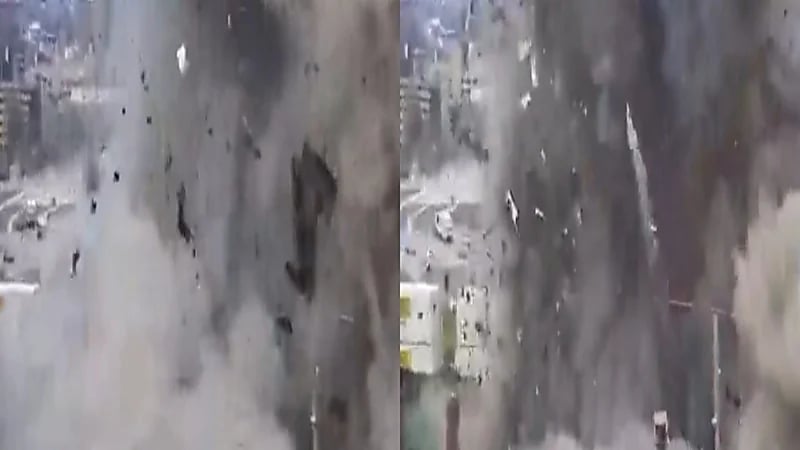 بالفيديو.. انفجار مصنع شوكولاتة يودي بحياة شخصين