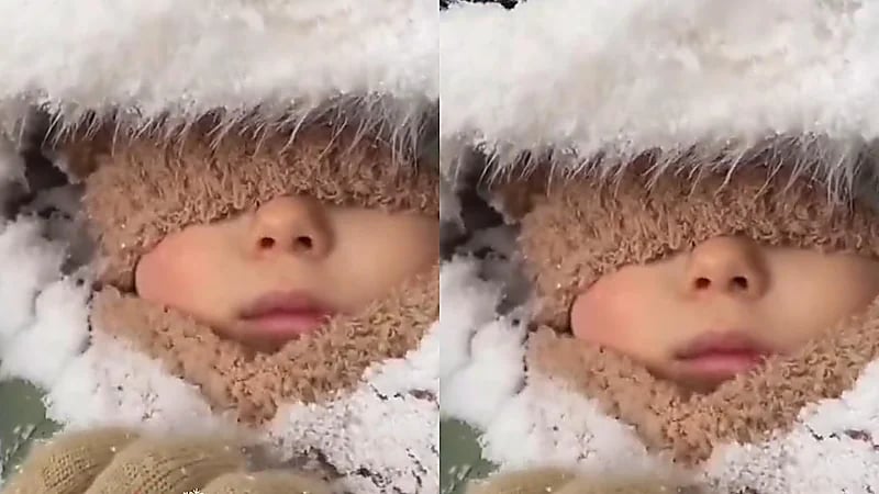 ترك الأطفال ينامون في الثلوج بمفردهم في الدنمارك .. فيديو