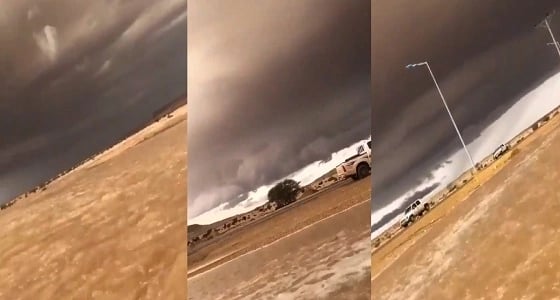 بالفيديو.. سيول غزيرة وسماء ملبدة بالغيوم في الأفلاج
