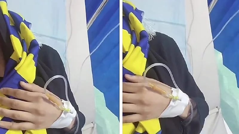 مشجعة نصراوية تدخل المستشفى بعد فوز الهلال على النصر .. فيديو