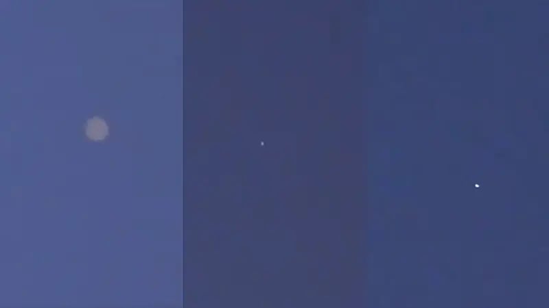 فيديو يرصد مرور الصاروخ الصيني بأجواء الجوف