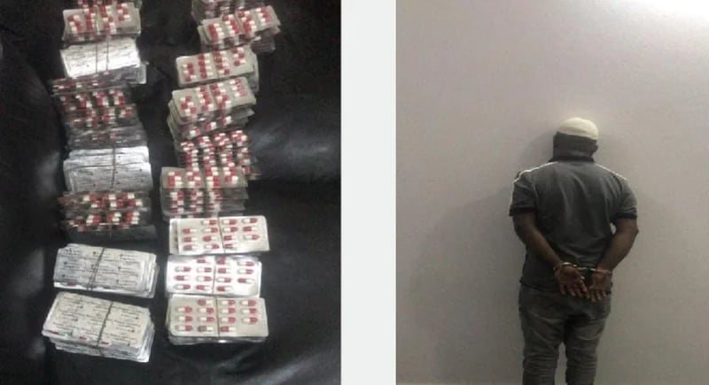 الإطاحة بمقيم بحوزته 5444 قرص خاضع لتنظيم التداول الطبي