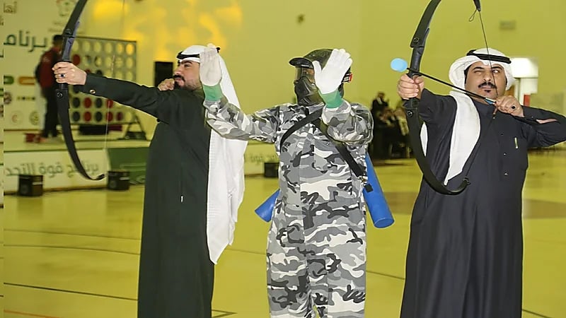 بالصور.. مسابقات وفعاليات ترفيهية بفرع الرياضة في منطقة الحدود الشمالية