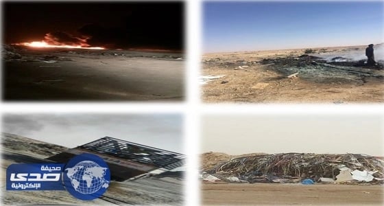 بالفيديو والصور.. عصابة حرق الإطارات تجبر مواطنين بشرق الرياض على هجر استراحاتهم