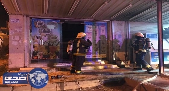 مدني ضمد يخمد حريقا بأحد البوفيات دون إصابات