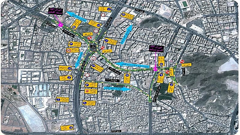 مرور المدينة يعلن إغلاق دوار القبلتين مؤقتًا
