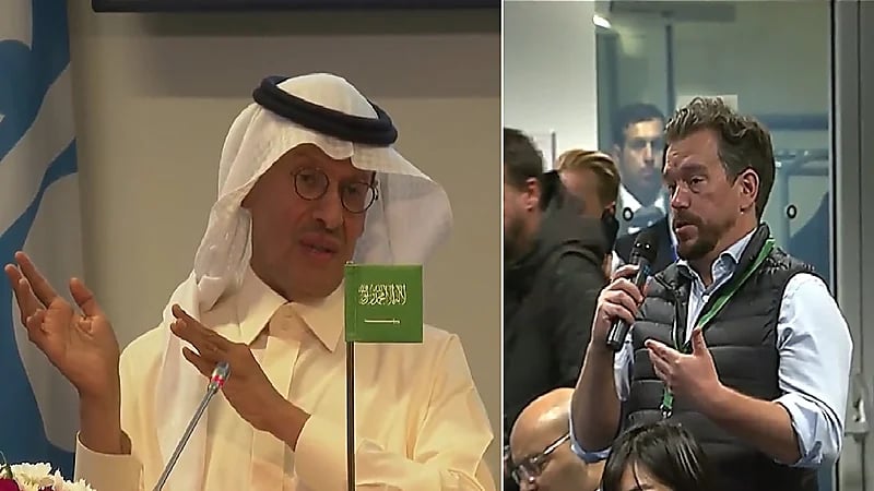 شاهد .. رد وزير الطاقة على سؤال صحفي بريطاني بشأن تخفيض إنتاج النفط