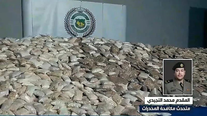 بالفيديو .. تفاصيل ضبط 4 ملايين قرص إمفيتامين مخدر بالرياض