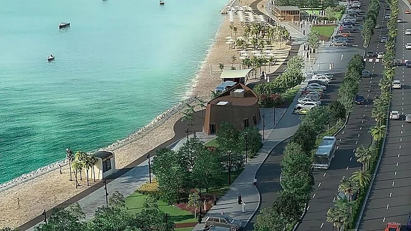 تقدم المرحلة الأولي لتطوير الواجهة البحرية في أبحر الجنوبية