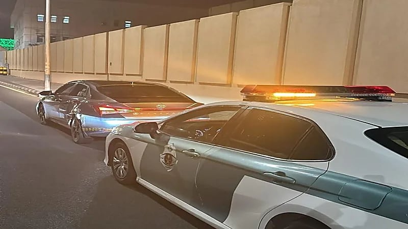 ‏ضبط قائدة مركبة لارتكابها مخالفة عكس السير بحائل