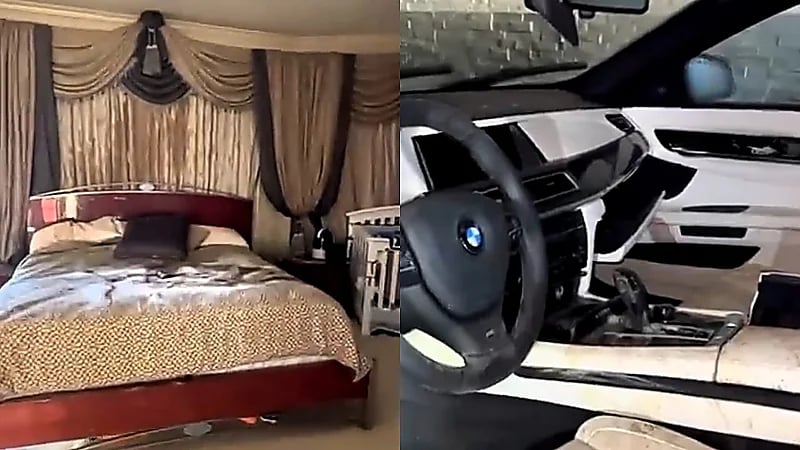 شاب يتسلل لقصر مهجور منذ 2015 ويتفاجأ بما وجده بداخله .. فيديو