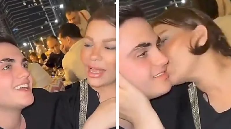 ‏خطيب بيسان إسماعيل يغازل والدتها .. فيديو